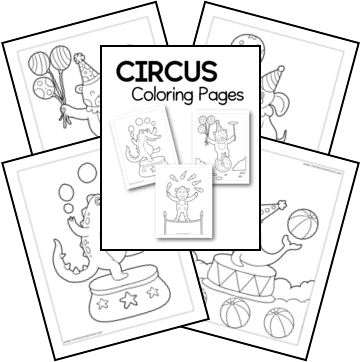 Circus coloring pages