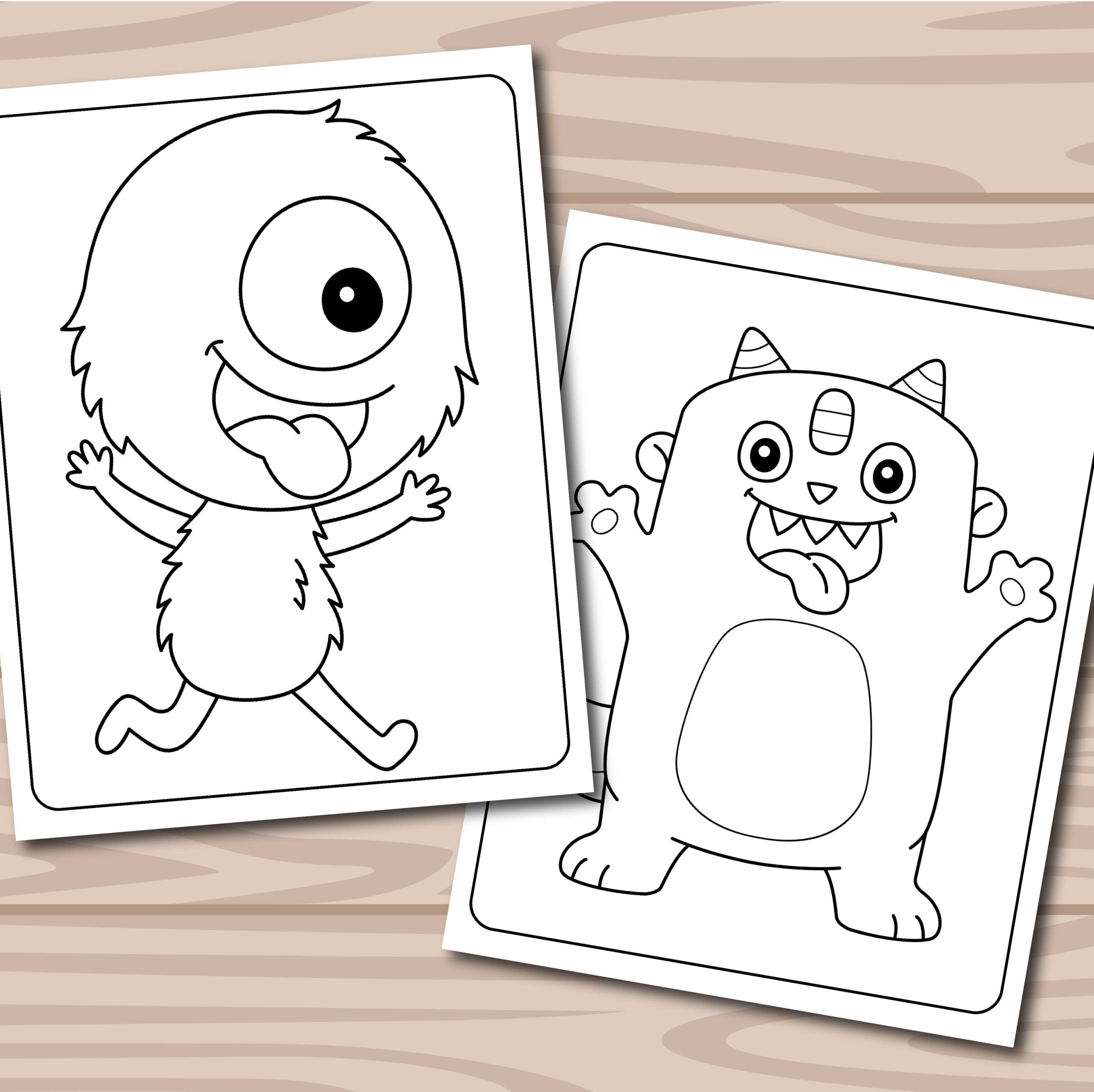 Cute monster coloring pages printable monster coloring pages for kids instant download coloring made by teachers