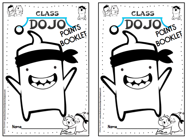 Class dojo posters and prize booklet freebie