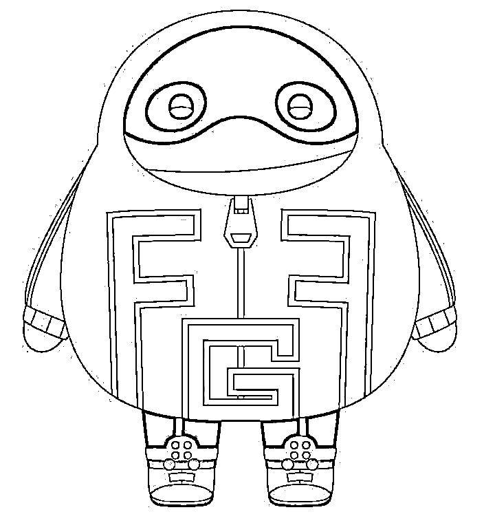 Adorable fat gum coloring pages