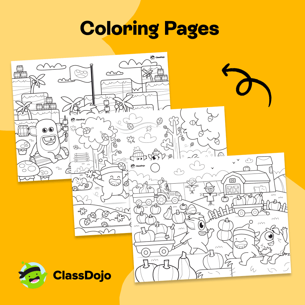 Coloring page pack