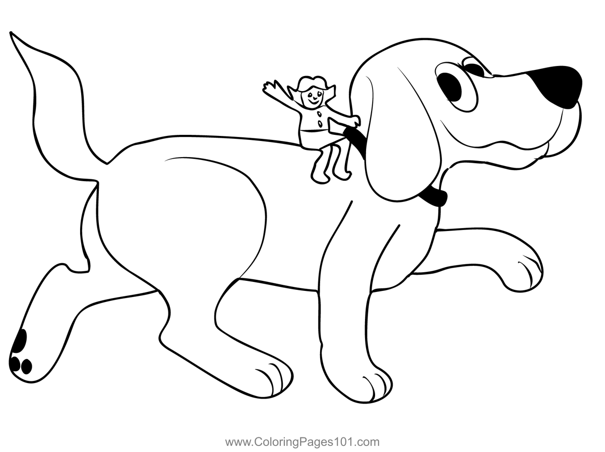 Clifford coloring page for kids