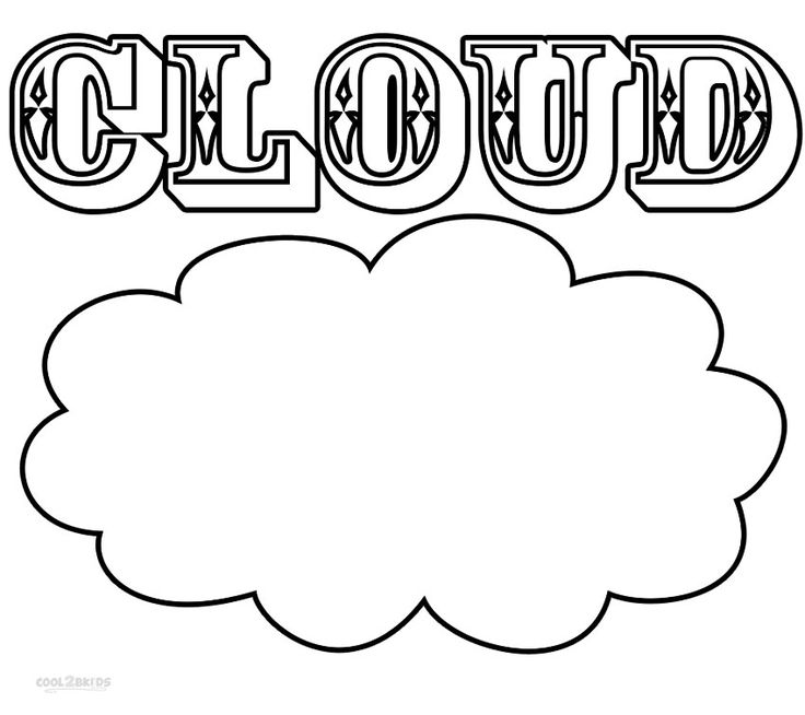 Printable cloud coloring pages for kids coolbkids coloring pages for kids coloring pages kid coloring page