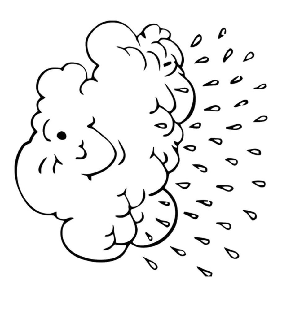 Cloud coloring pages