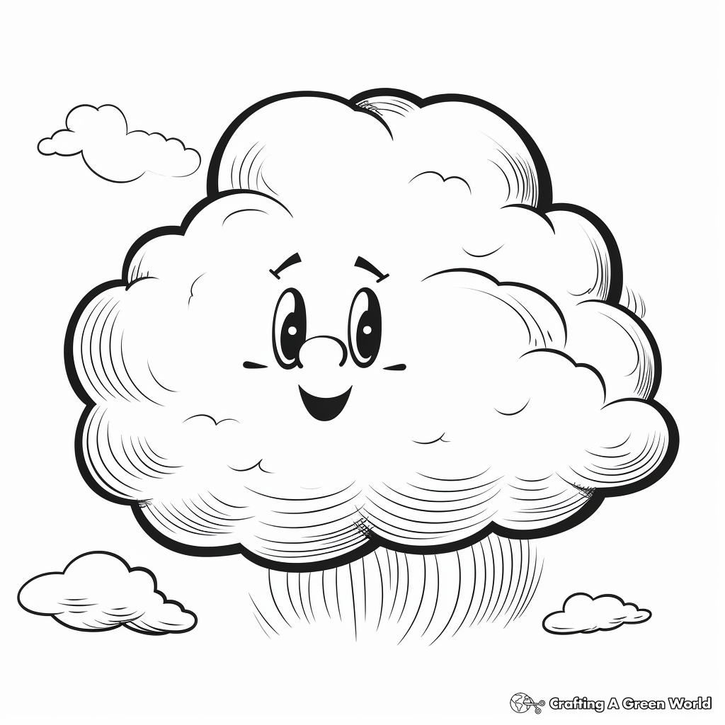 Cloud coloring pages