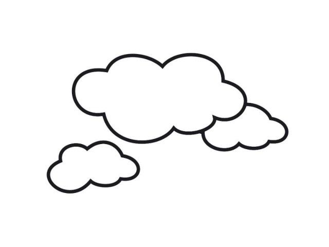 Amazing photo of cloud coloring page