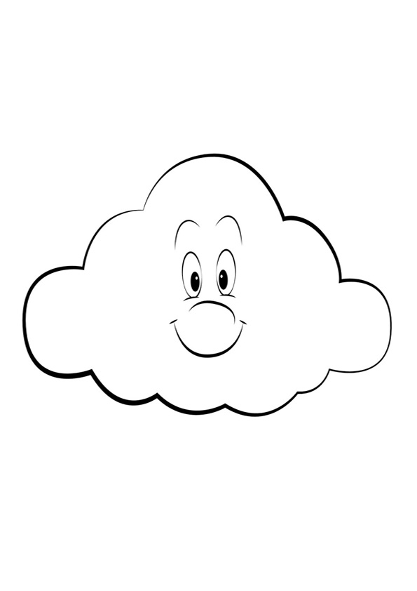 Coloring pages printable cloud coloring page