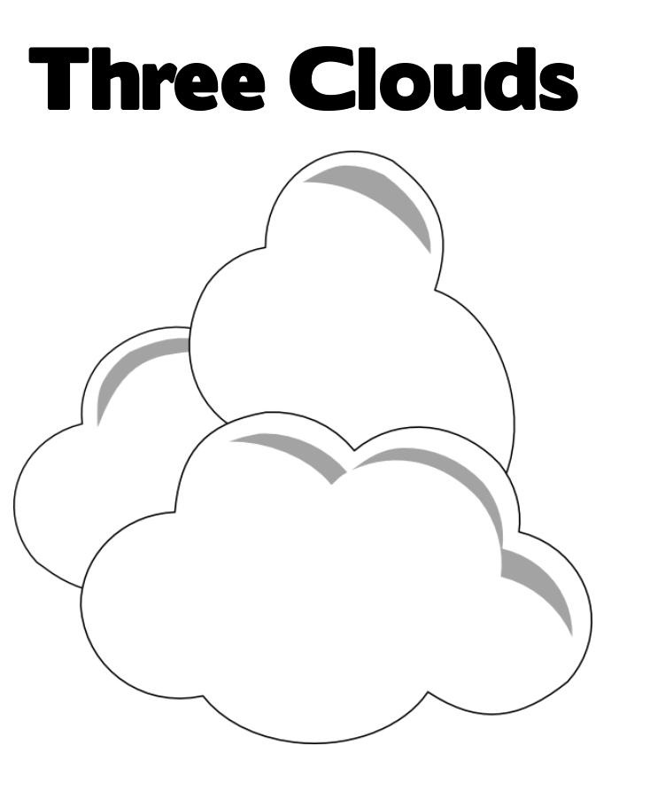 Free printable cloud coloring pages for kids