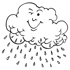 Cloud coloring pages