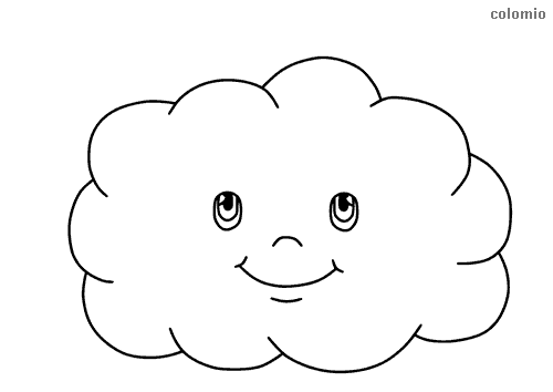 Clouds coloring pages free printable cloud coloring sheets