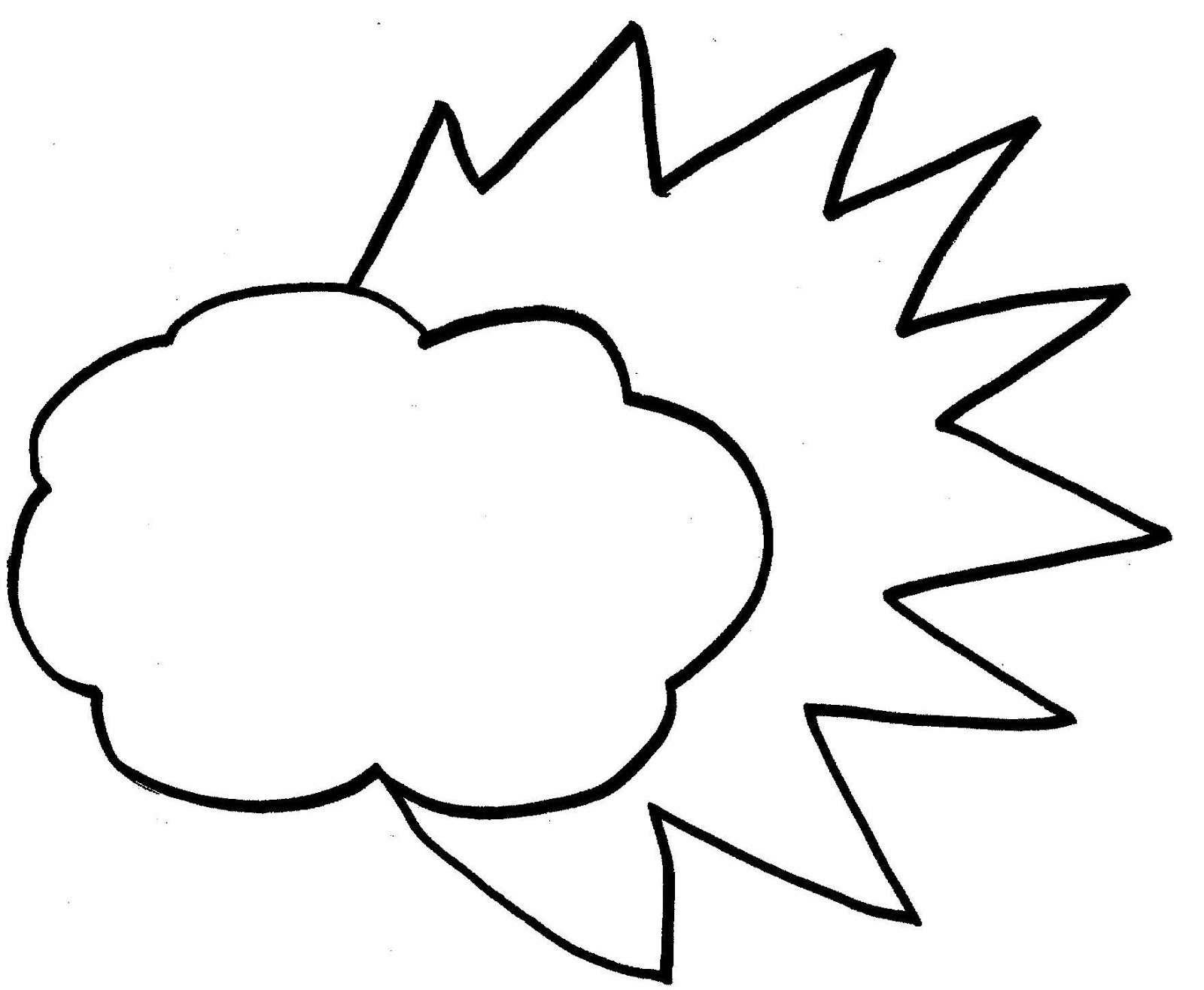 Free printable cloud coloring pages for kids