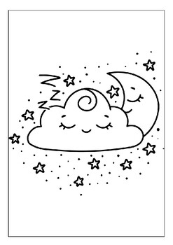 Printable clouds coloring pages the perfect gift for nature lovers for kids