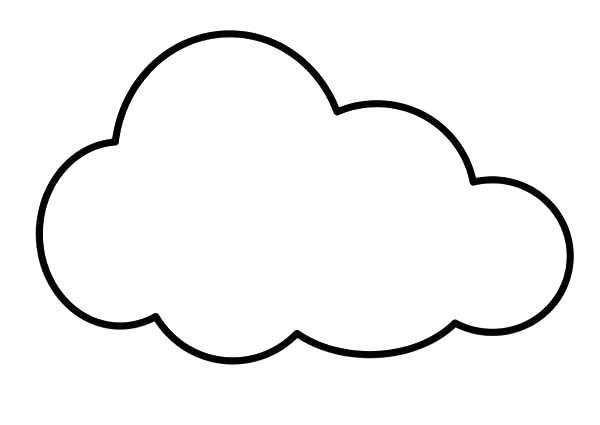 Cloud nature â free printable coloring pages