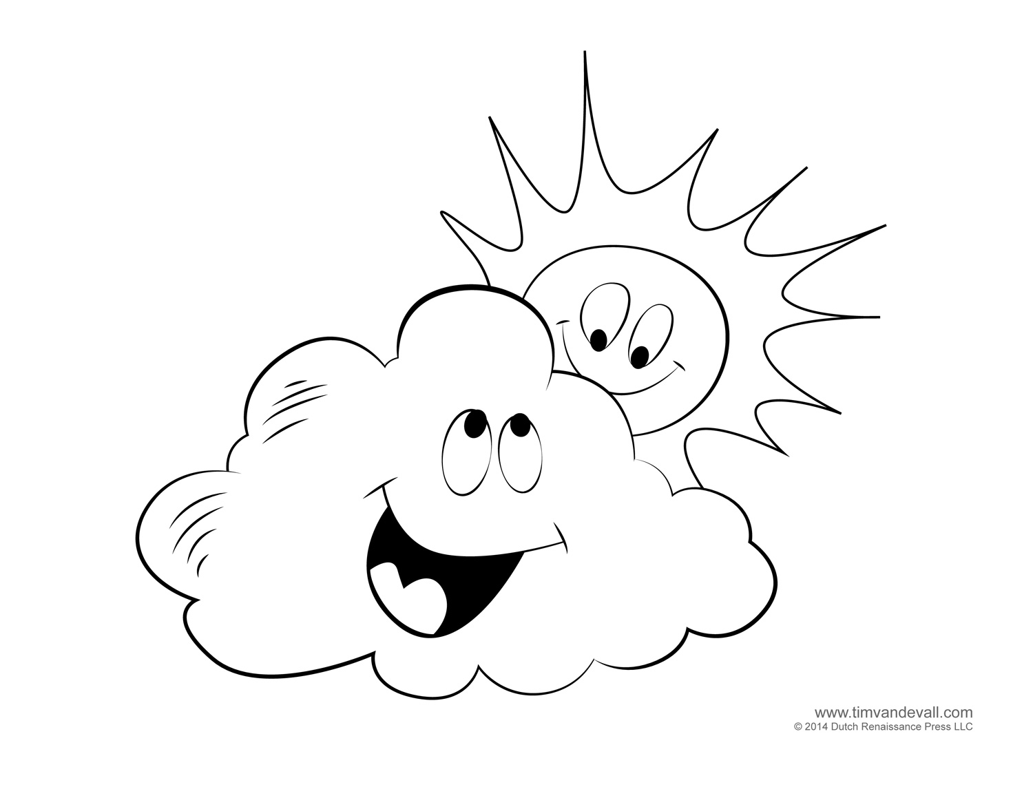 Weather for kids free cloud templates and weather coloring pages â tims printables