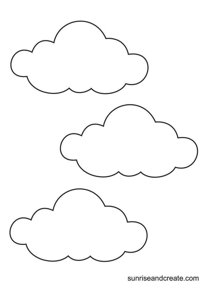 Free printable cloud templates