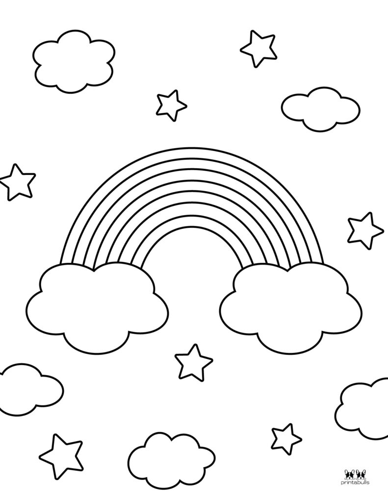 Rainbow coloring pages