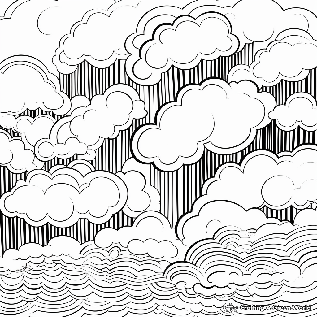 Cloud coloring pages