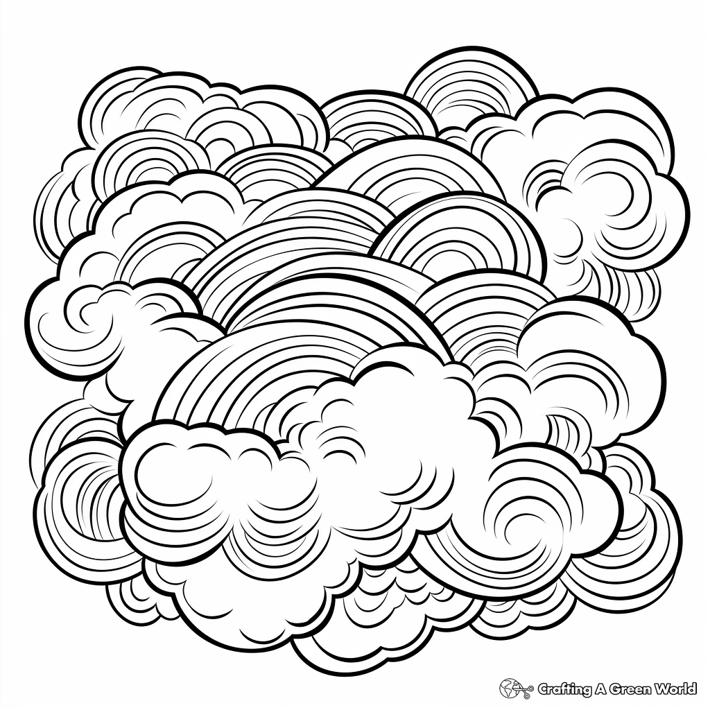 Cloud coloring pages