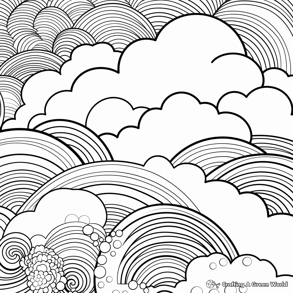 Cloud coloring pages