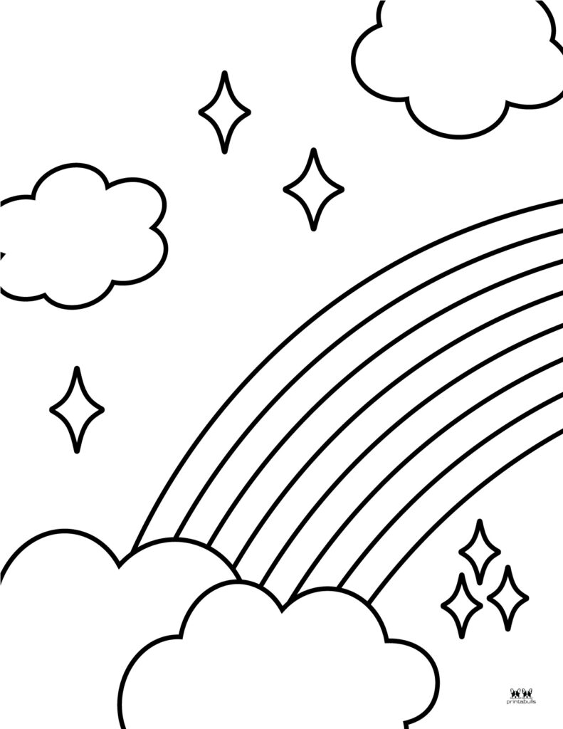 Rainbow coloring pages