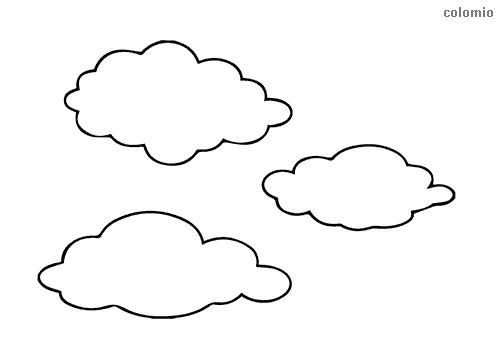 Clouds coloring pages free printable cloud coloring sheets