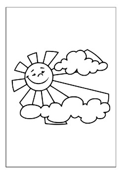 Create your own sky with these printable cloud coloring pages collection pdf