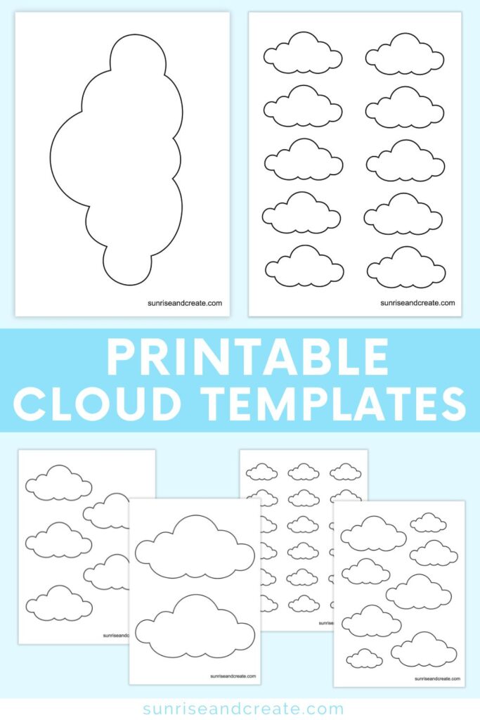 Free printable cloud templates