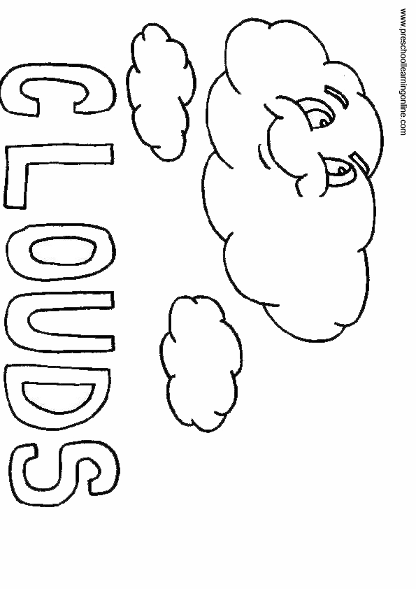 Kids seasonal coloring pages weather