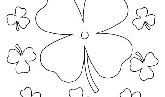 Shamrock coloring pages two kids and a coupon