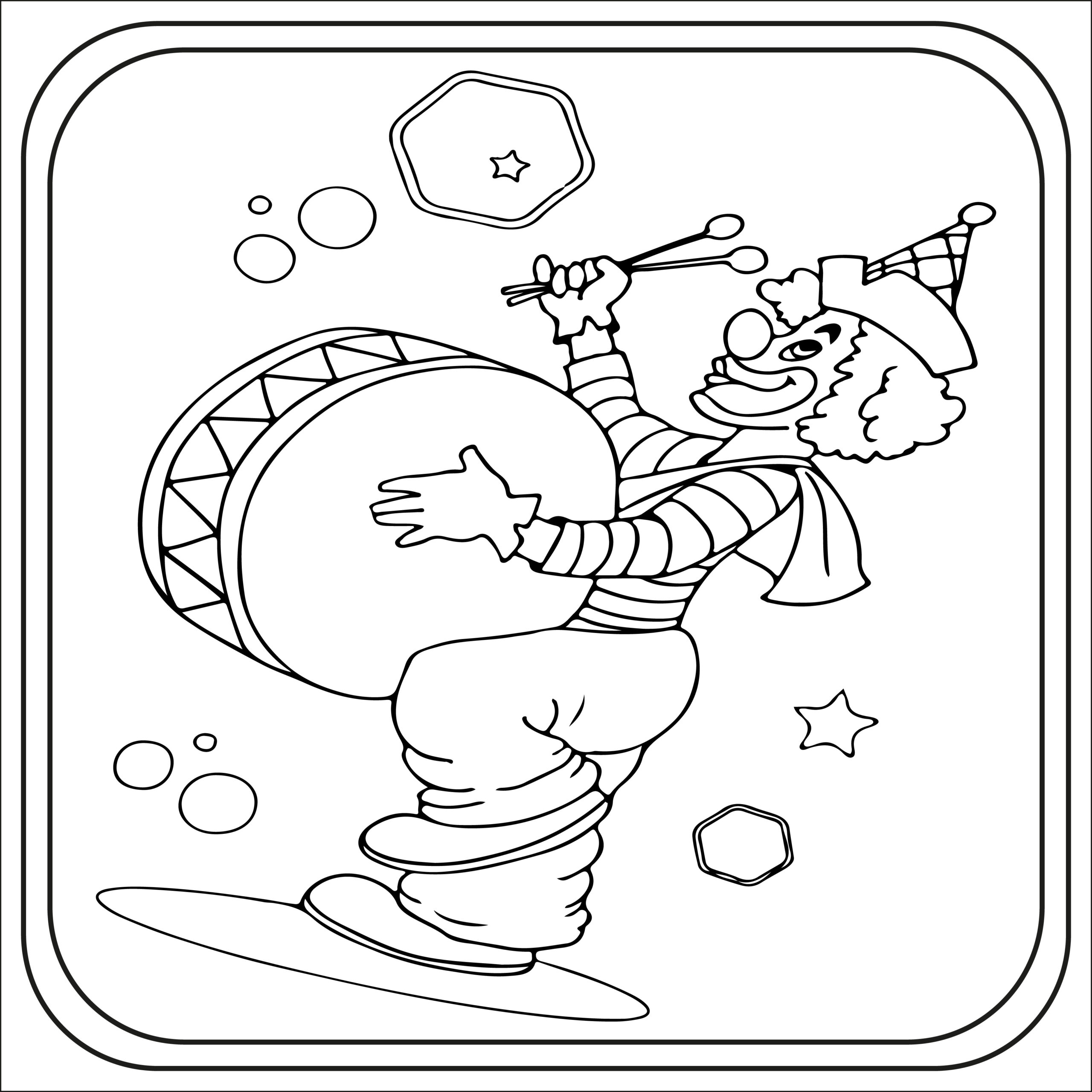 Clown coloring pages preschool kindergarten first grade made by teachers