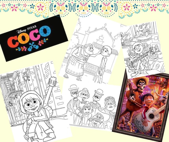 Coco printable coloring pages