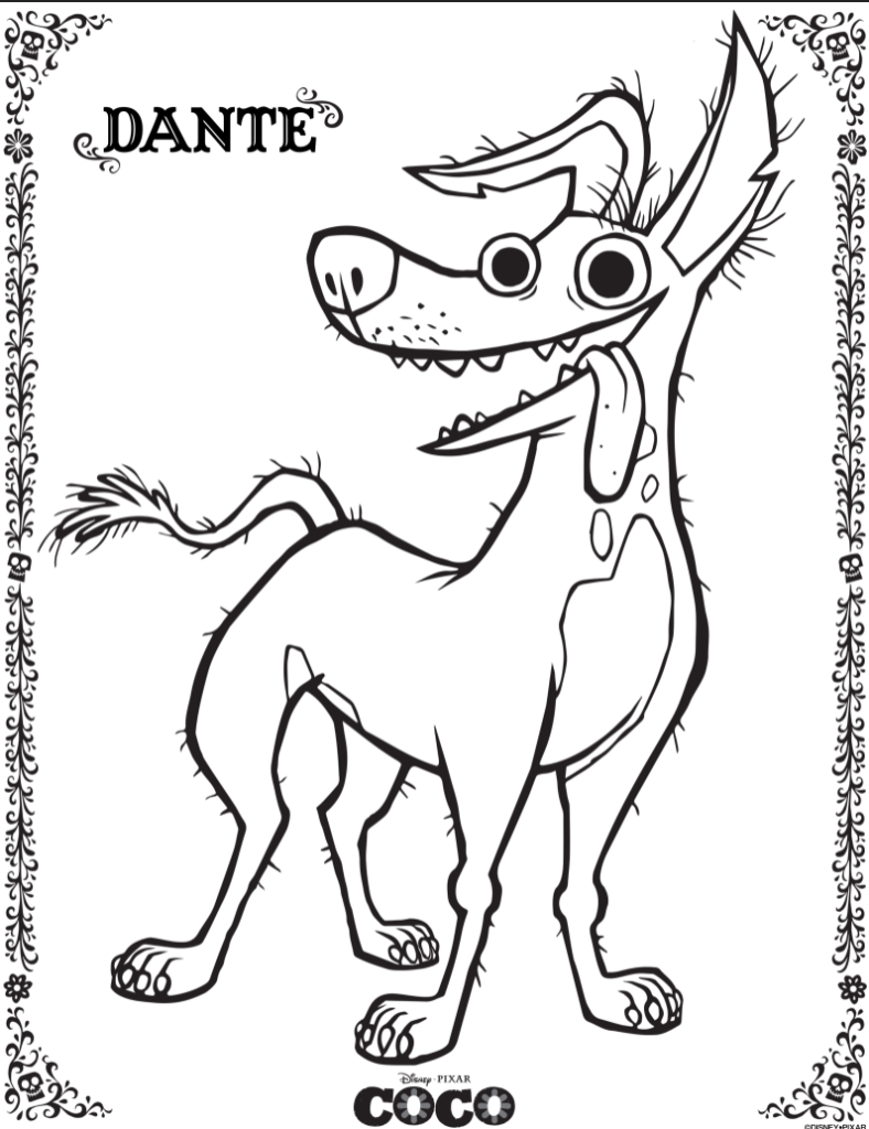 Free printable coco coloring pages