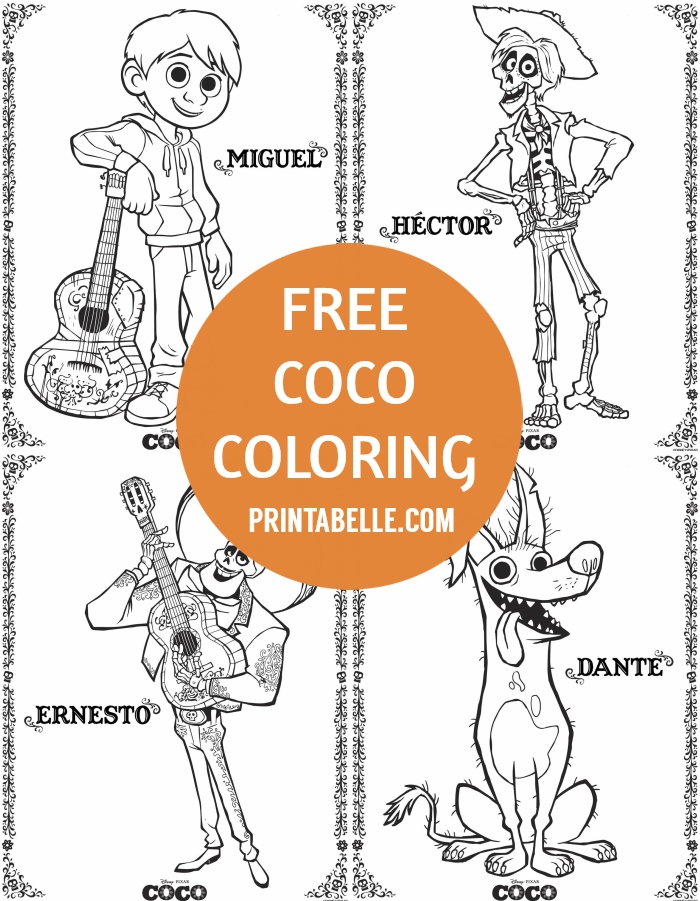 Coco coloring pages