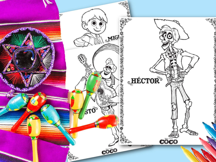 Disneys coco coloring pages