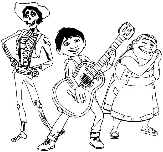 Coco coloring pages