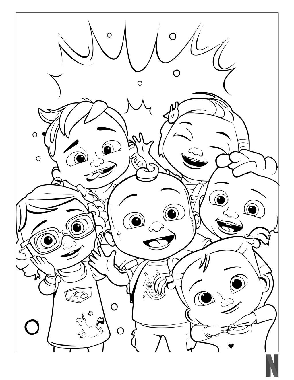 Cocomelon coloring pages characters birthday coloring pages coloring pages inspirational rtoon coloring pages