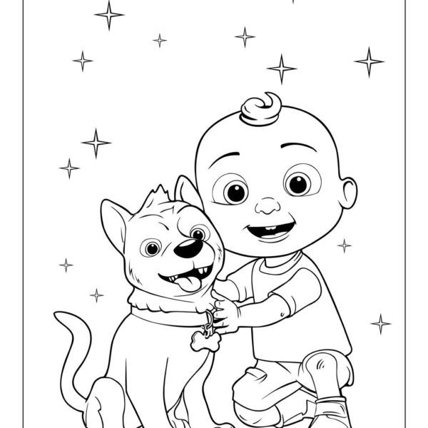 Cocomelon coloring pages characters