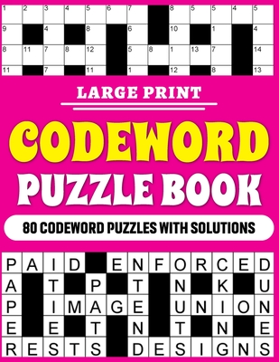 Large print codeword puzzle book large print codeword puzzle book for adults with word puzzles for adults and elderly persons with solutions