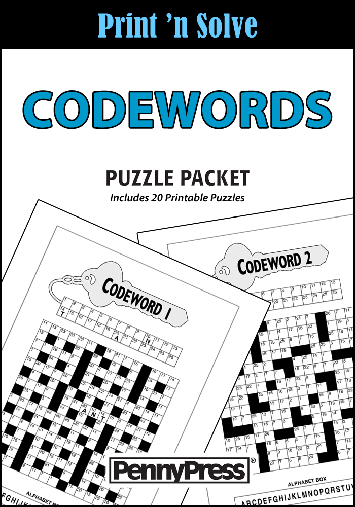 Codewords puzzle packet