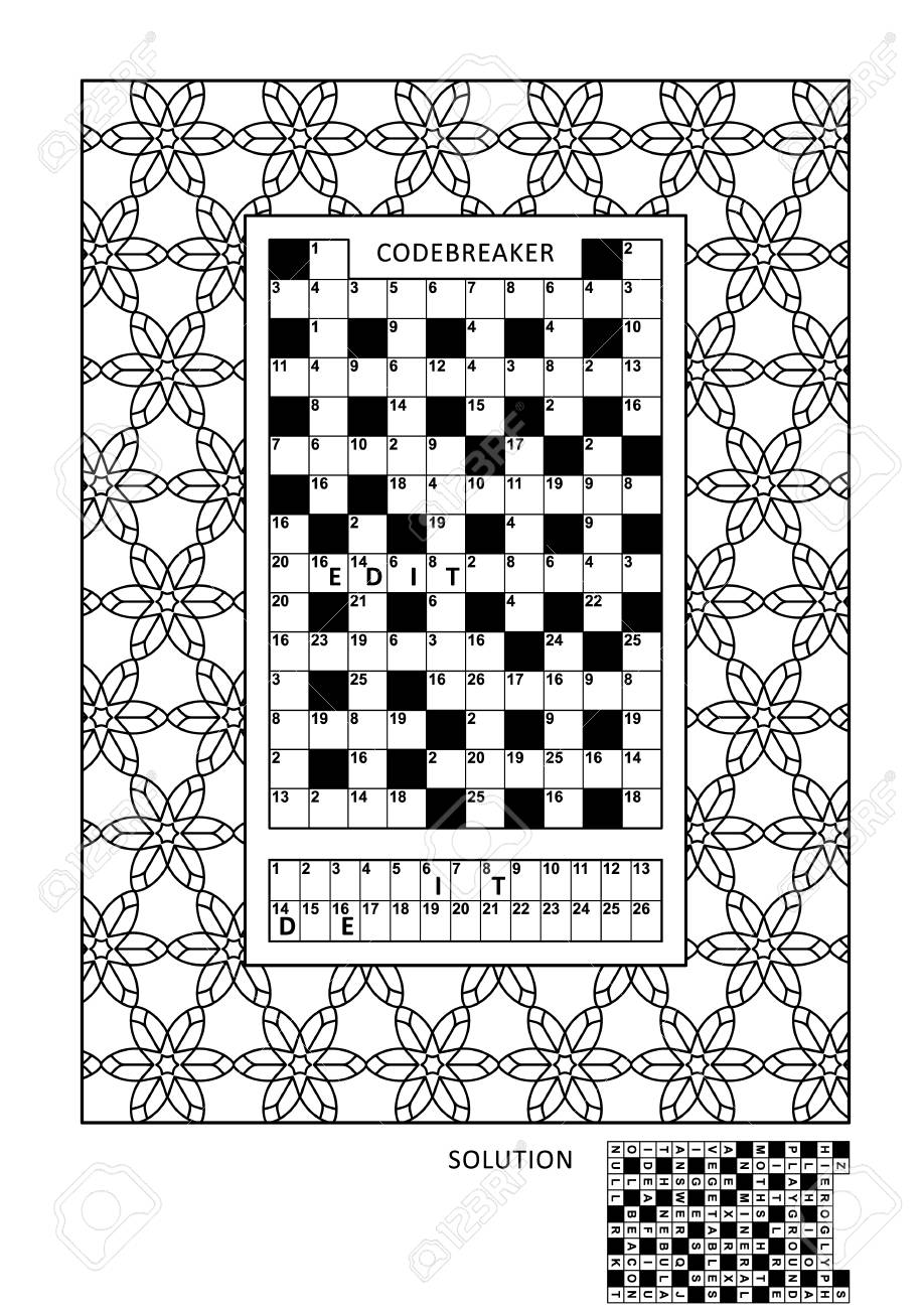 Puzzle and coloring activity page for grown