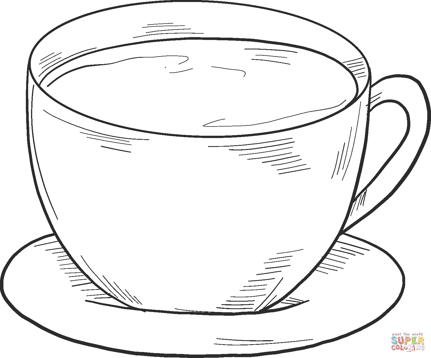 Coffee cup coloring page free printable coloring pages