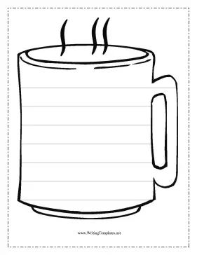 Coffee writing template writing template