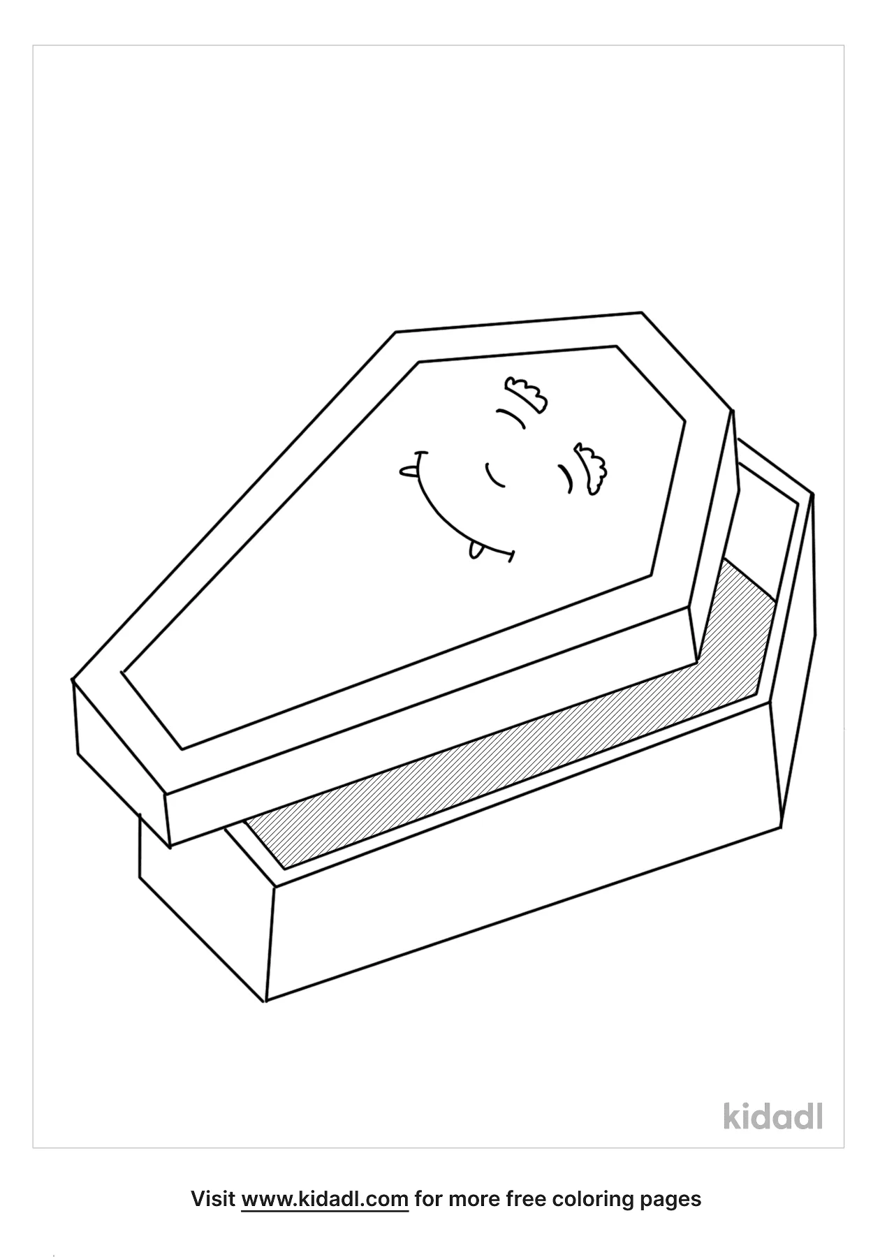 Free coffin coloring page coloring page printables