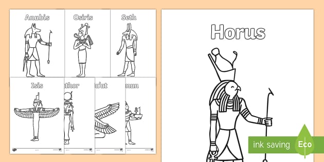 Ancnt gods of egypt colouring pages