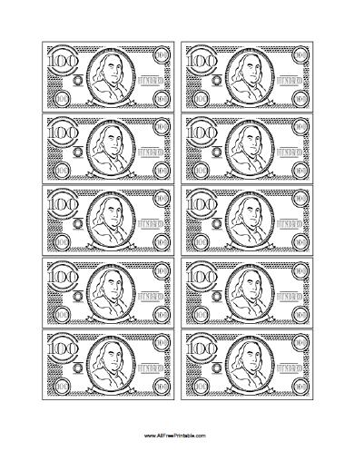 Money â free printable