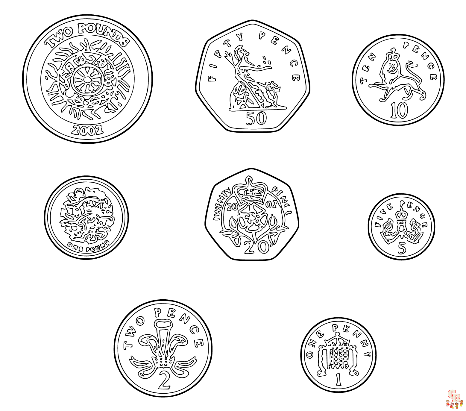 Printable coin coloring pages free for kids and adults