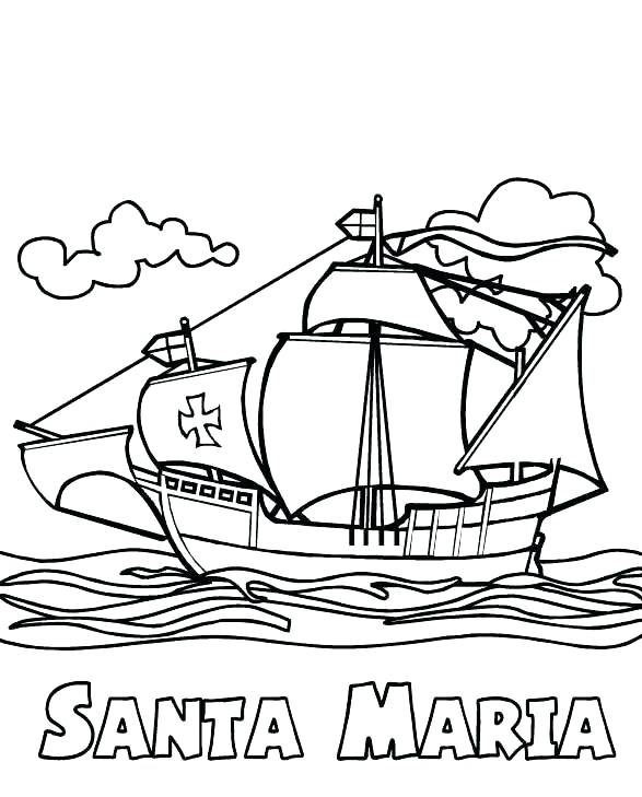 Columbus day coloring pages