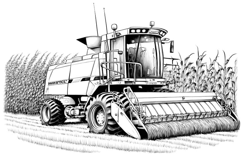 Tractor coloring pages