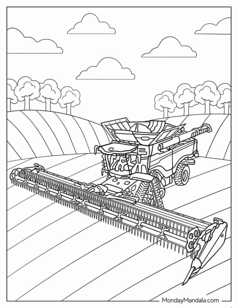 John deere coloring pages free pdf printables