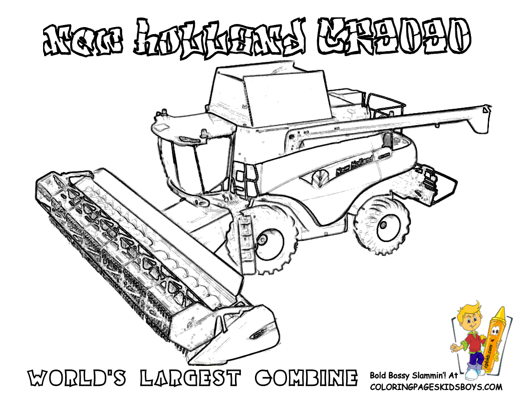 Printable combine coloring pages tractor coloring pages coloring pages to print tractors